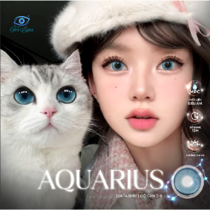 Lens xanh có độ cận Aquarius cho mắt thở cao cấp