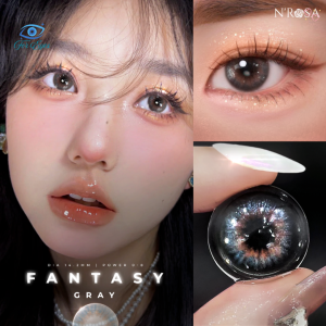 Lens xám có độ cận N’Rosa Fantasy Gray cho mắt thở cao cấp