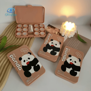 Khay đựng Lens Dụng Cụ Và Lọ Ngâm Mini Gấu Trúc Dễ Thương-AB101